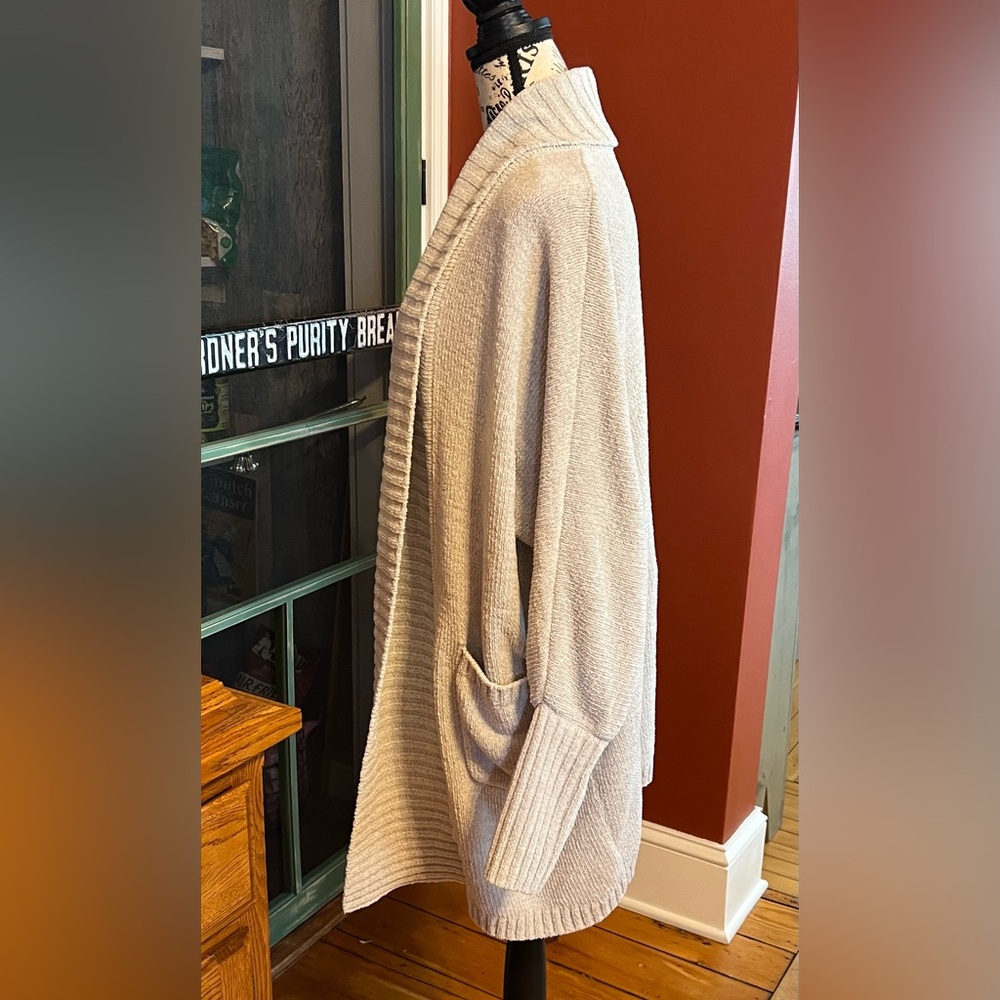cupcakes and cashmere Long Sleeve Open Front Cardigan Wrap Sweater - Large - Picture 4 of 12